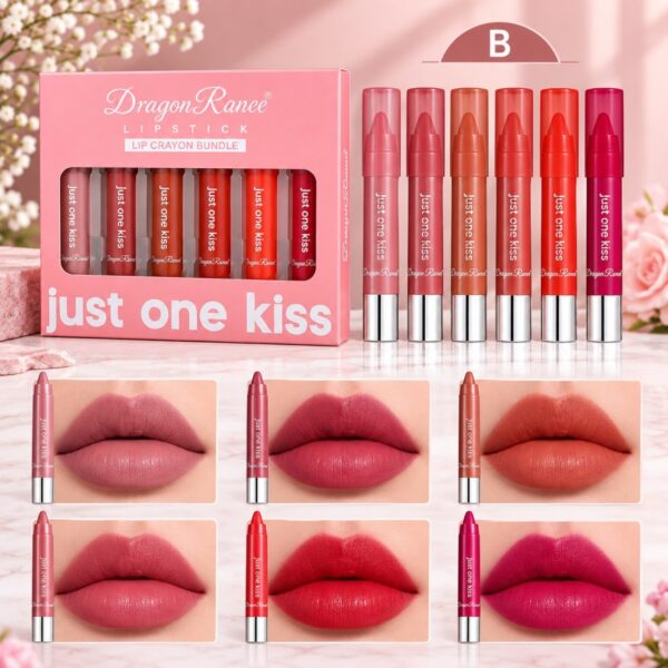 Dragon Ranee 6 Pcs Matte Lipstick Set!