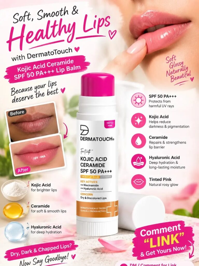Dermatouch Kojic Acid Tinted Lip Balm